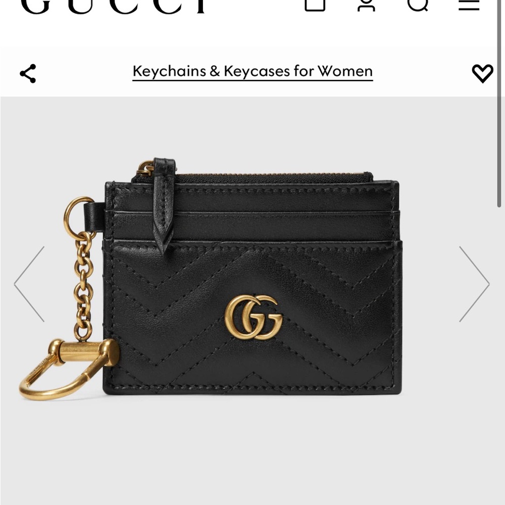 GG MARMONT KEYCHAIN WALLET